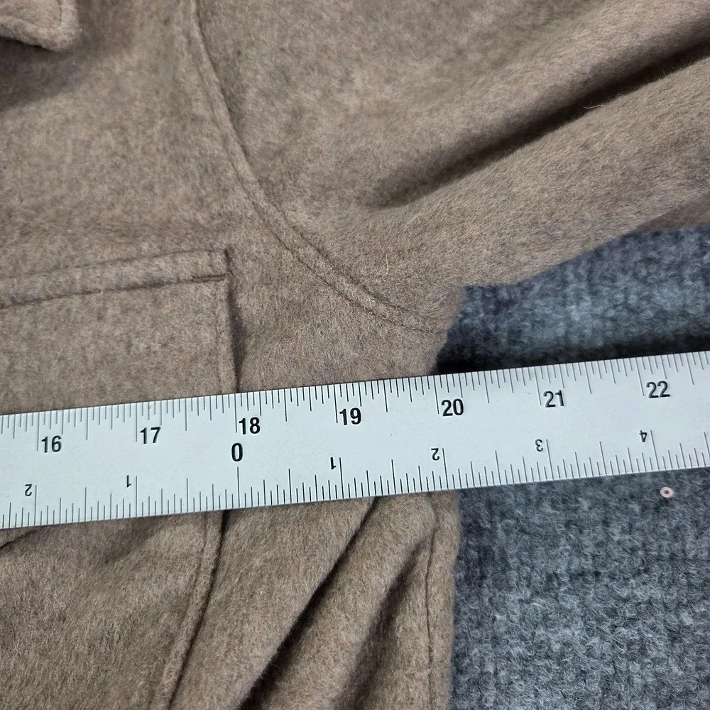 Abercrombie & Fitch Men's Wool Blend Shirt Jacket Shacket Brown Size Small NEW